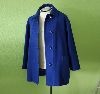 Královsky modrý duffle coat Miss Smith vel.42 - 3
