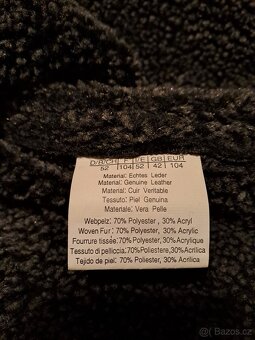 Kožená zateplená bunda - 3