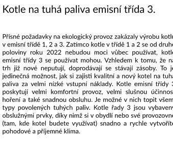 Viadrus hercules U26 ECO 3 emisní třída - 3
