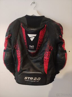 Bunda na motorku Shima STR 2.0 černo-červená VELKOST S - 3