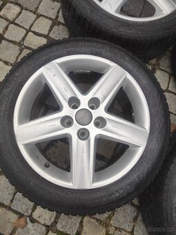 Prodám orig alu 17 AUDI 5x112 ET 45 zimní pneu - 3
