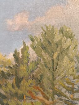 Obraz Šumava 1934, olej plátno 58x77 - 3