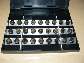 Razidla do kovu abeceda sada - vel. 6 mm - kalené (NOVÉ) ČR - 3