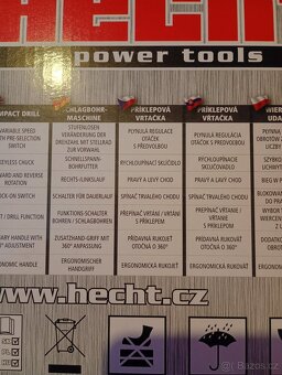 Elektrická vrtačka s příklepem hecht - 3