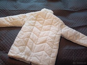 Dámská zimní bílá bunda vel. XL/XXL odepínací kapuca - 3