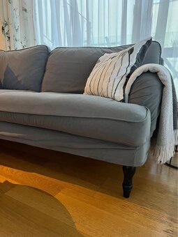 Pohovka IKEA šedá za 1 800 Kč (podnožka zdarma) - 3