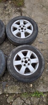 Alu kola R15, 5x112, Octavia 2, letní 195/65 - 3