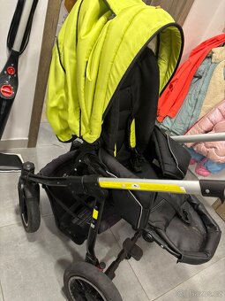 Kočárek - s korbou i sedačkou a 2 zatep. fusaky - 3