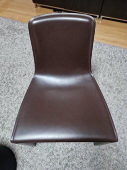 Prodám robustní kožené designové židle Minotti - 3