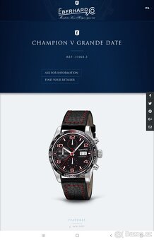 Eberhard & Co, model Champion, originál hodinky - NOVÉ - 3