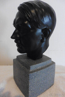 ADOLF HITLER velká busta 32cm/7,5kg signována - 3