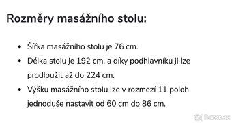 Skládací masážní lehátko Fabulo DIABLO - 3