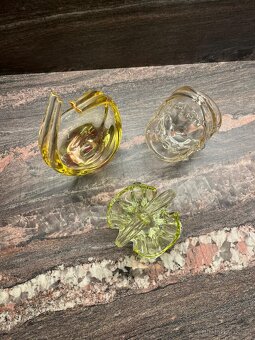 Skleněné košíky - hutní sklo - 3