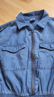 dívčí džínové šaty vel. 158/164 - 3
