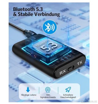 Bluetooth 5.0 Vysílač Přijímač - Audio - 3