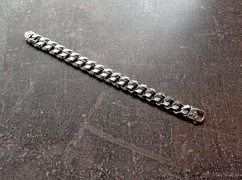 NOVÝ masivní pánský náramek Pancer Curb Silver Steel š.15 mm - 3