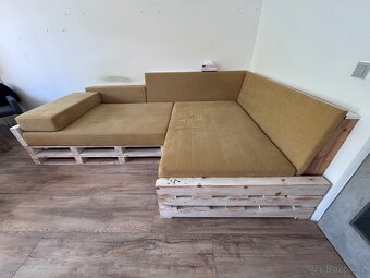 Pohovka z palet na miru, matrace pametova pena - 3