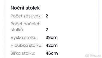2x noční stolek dub sonoma - 3