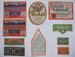 pivní etikety do roku 1945 - 30ks každá jiná - 3