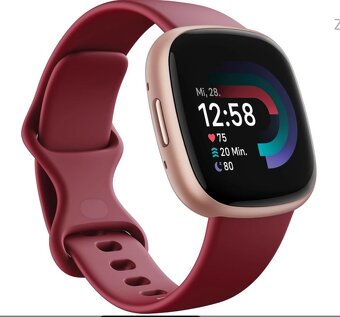 Google Fitbit Versa 4, červené - 3