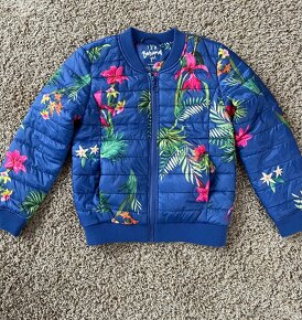 Jarní prošívaná dívčí bunda Vel. 128 - 3