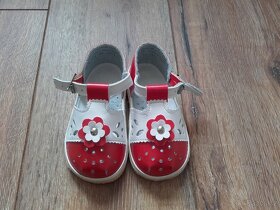 Holčičí kožené letní sandály/boty - 3