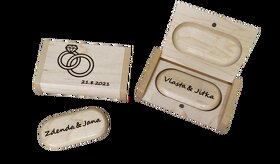 Svatební flash disk 32GB - Vlastní jméno a datum - 3