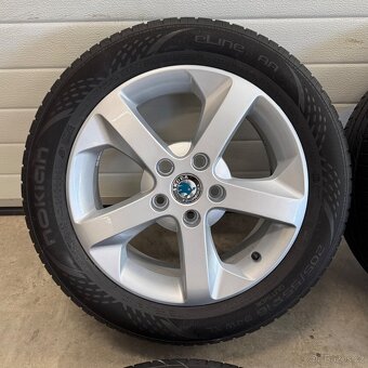 Alu kola Škoda R16, 205/55 R16 5mm Nokian, 5x112 - 3