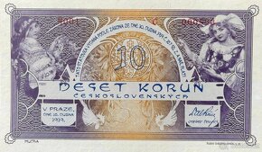 10 korun 1919 Pamětní BANKOVKA (2022) špičkový sběratelský s - 3