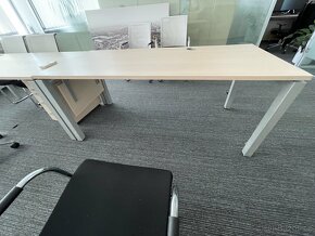 kancelářský, jednací, jídelní stůl 180x80 na kovovém podnoží - 3