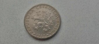 1 koruna československá, 1922, 29. 37. - 3