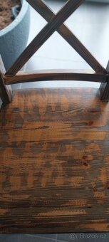 Prodám dřevěné jídelní židle – domácí výroba, top stav - 3