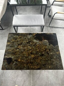 Stul ze siciho stroje s kamennou deskou - 3