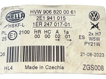 Levý halogen 2E1941015 VW Crafter 2E 50 L4H3 r.v. 2013 - 3