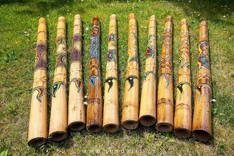 Didgeridoo Bambus 120 cm 10 Ks - 3