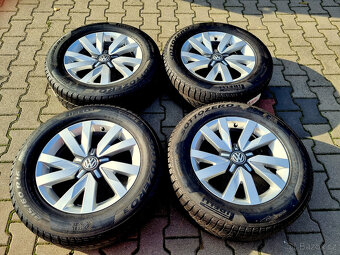ZIMNÍ ORIGINÁL VW 16" 5x112 pneu 215/60R16 Passat, Superb.. - 3