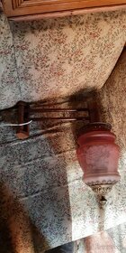 Kancelářský nábytek, 2ks dřevěný natáčecí držák lampy - 3