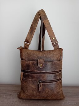Vera Pelle crossbody taška kožená unisex - 3
