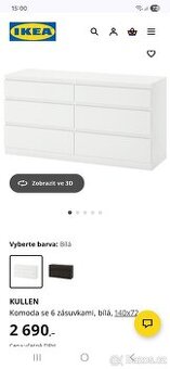 Komoda Ikea bílá Kullen - 3