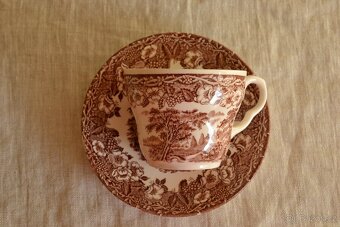 Starožitný hrnek s podšálkem ENGLAND - 3