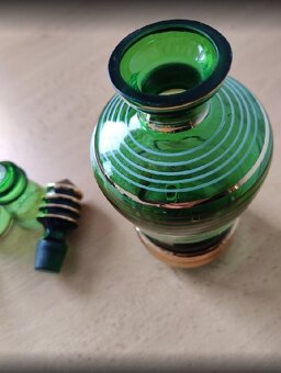 retro čs. likérová karafa - Novoborské sklo - 3