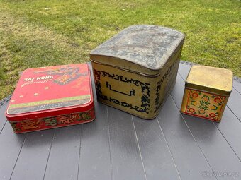 Sbírka retro obalů,plechových starožitných krabiček - 3