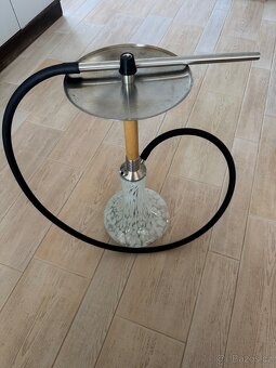 Vodní dýmka - celonerez + dřevo - 3