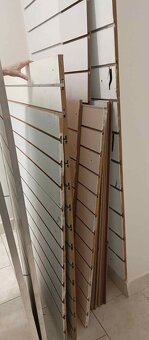 Drážkový panel bílý SLAT - 3