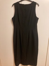 Dlouhé černé společenské šaty xl - 3