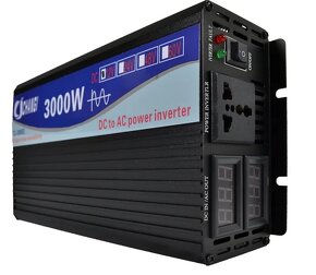 Invertor (měnič napětí) 3000W, 12Vss/230V stř., čistý sinus - 3