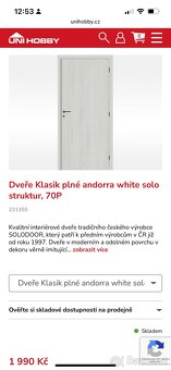 Dveře 70P - Andorra white - 3