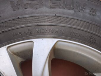 Alu kola 5x114,3 s pneu 215/70/R16 - zimní - 3