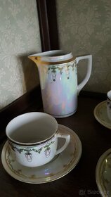 Servis perleťový starožitny - 3