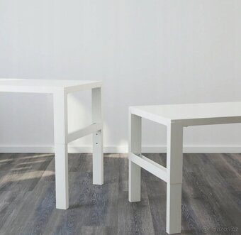 Psací stůl, rostoucí, bílý, IKEA Pahl 128x58 - 3